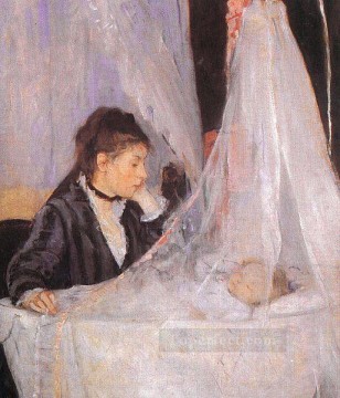  Morisot Pintura al %c3%b3leo - La cuna Berthe Morisot
